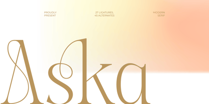 Aska Font Poster 1