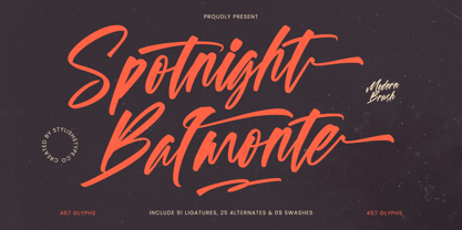 Spotnight Balmonte Font Poster 1