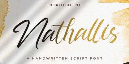 Nathallis Font Poster 1