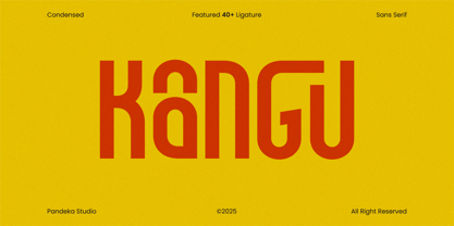 Kangu Font Poster 1
