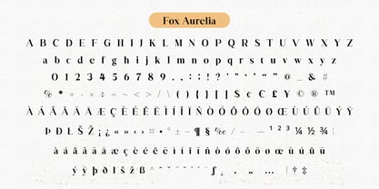 Fox Aurelia & Fox Radiant Font Poster 9