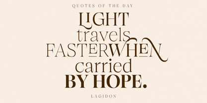 Browne de Calvin Font Poster 13