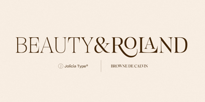 Browne de Calvin Font Poster 14