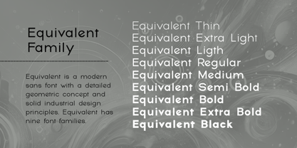 Equivalent Font Poster 2