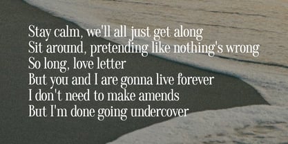 Nocturnal Sunset Font Poster 4