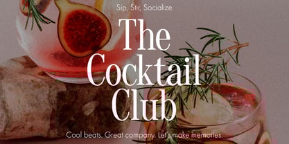 Nocturnal Sunset Font Poster 2