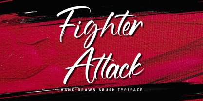 Fighter Attack Font Poster 1