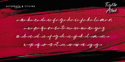 Fighter Attack Font Poster 11