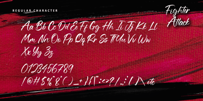 Fighter Attack Font Poster 10