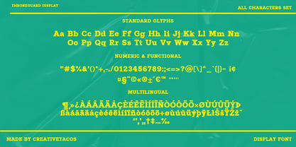 Throneguard Display Font Poster 5