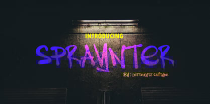Spraynter Font Poster 1