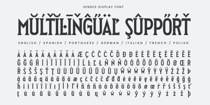 Sendes Font Poster 14