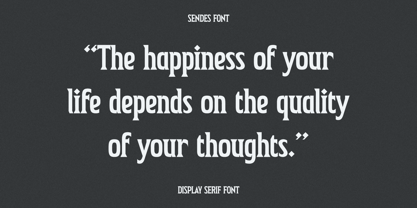 Sendes Font Poster 6