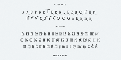Sendes Font Poster 12