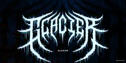 Death Blizard Font Poster 2