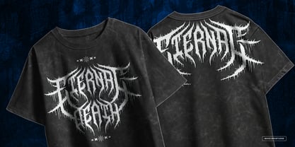 Death Blizard Font Poster 8