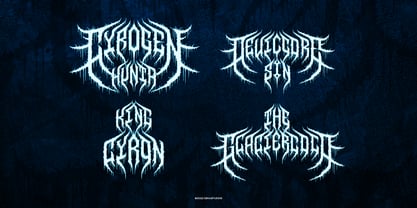 Death Blizard Font Poster 5