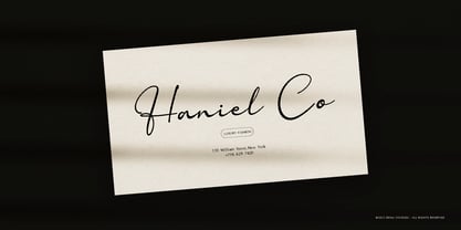 Hughorainy Font Poster 8