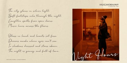 Hughorainy Font Poster 7