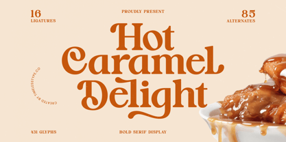 Hot Caramel Delight Font Poster 1