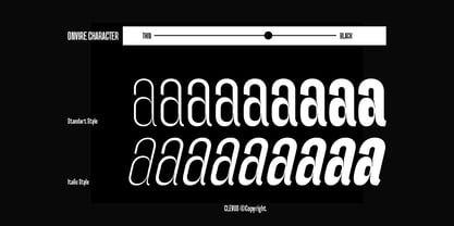 Onvire Font Poster 2