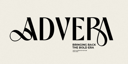 Advera Font Poster 1