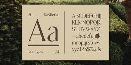 Kastleria Font Poster 5