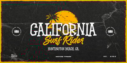 Drift Waves Font Poster 4