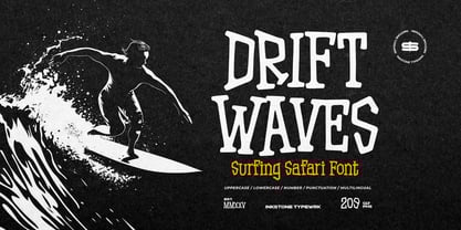 Drift Waves Font Poster 1