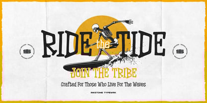 Drift Waves Font Poster 2