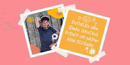 Doodle Giggle Font Poster 4