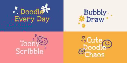 Doodle Giggle Font Poster 2