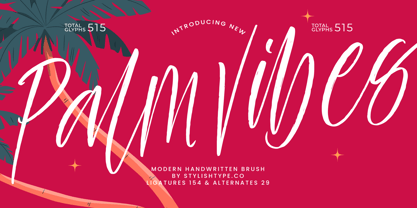 Palm Vibes Font Poster 1