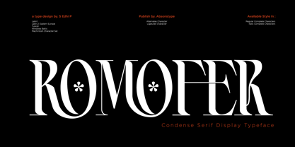 Romofer Font Poster 1