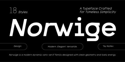 Norwige Font Poster 1