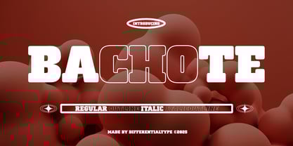 Bachote Font Poster 1