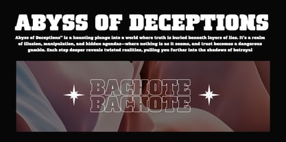 Bachote Font Poster 6