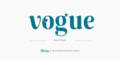 Bilona Font Poster 14