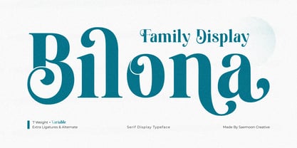 Bilona Font Poster 1
