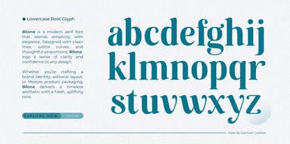 Bilona Font Poster 3
