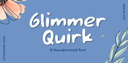 Glimmer Quirk Font Poster 1