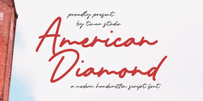 American Diamond Font Poster 1