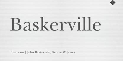Baskerville Font Poster 1