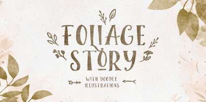 Foliage Story Font Poster 1
