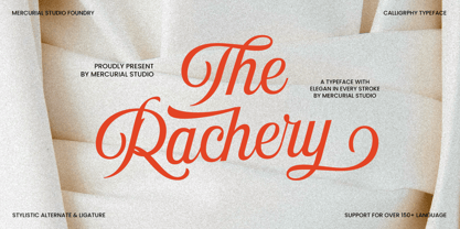 The Rachery Font Poster 1