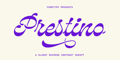 Prestino Font Poster 1