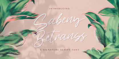 Sabeny Betranss Font Poster 1