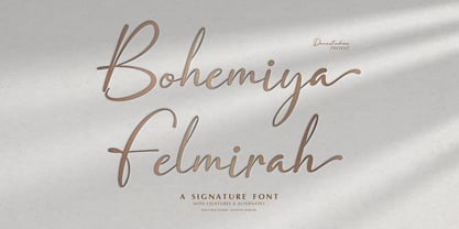 Bohemiya Felmirah Font Poster 1