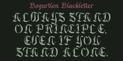 Bogurtlen Font Poster 4