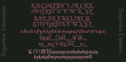 Bogurtlen Font Poster 9